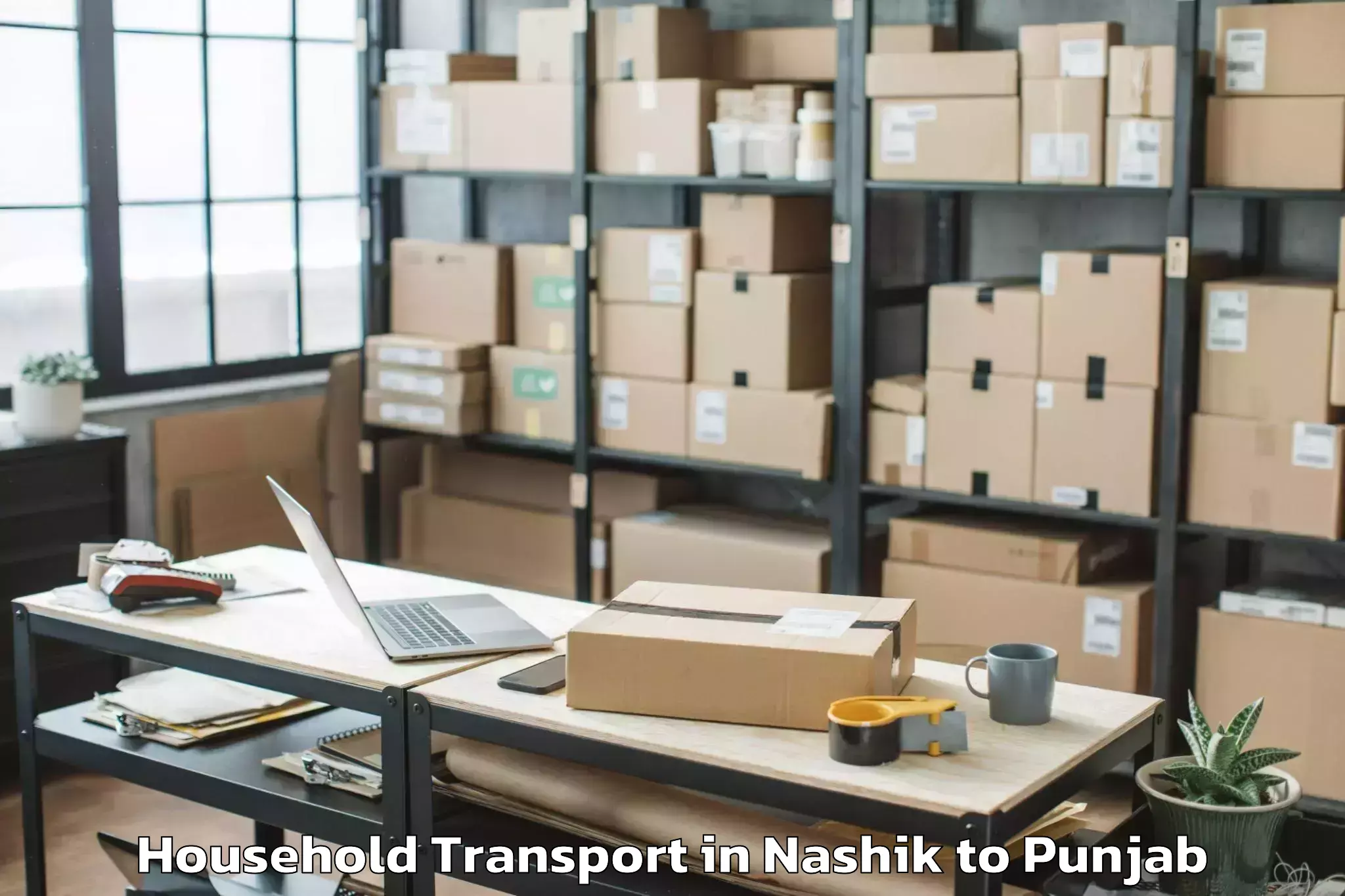 Book Nashik to Rayat Bahra University Kharar Household Transport